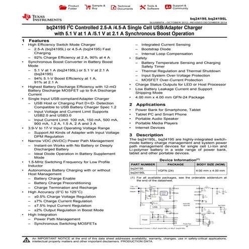 Bq24195l | PDF