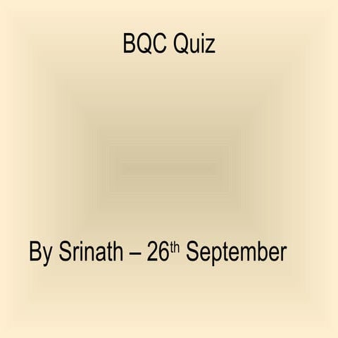General Quiz