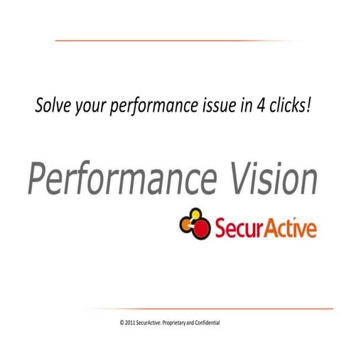2 minute presentation of Performance Vision