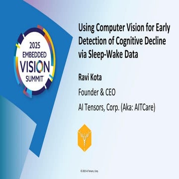 “Using Computer Vision for Early Detection of Cognitive Decline via ...
