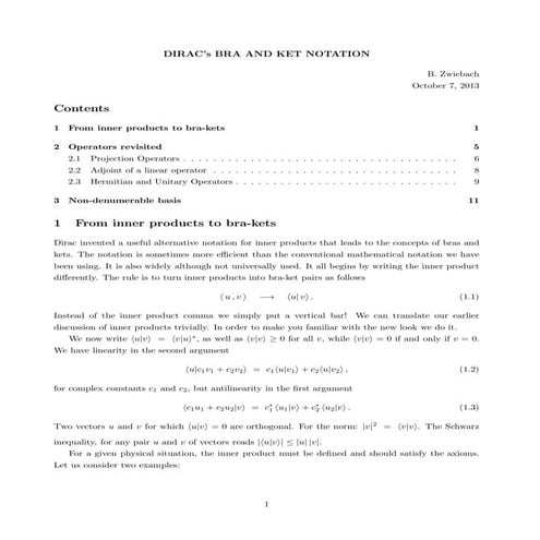 Bra and ket notations