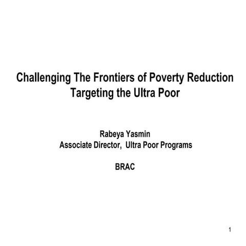 Brac graduation-impact-and-reach-brief | PDF