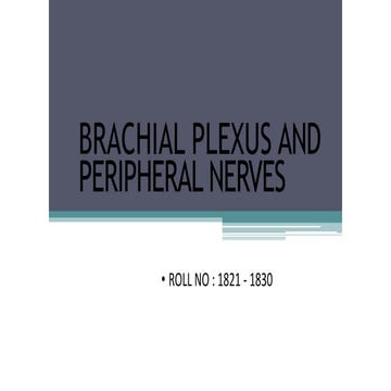 Brachial plexus and peripheral nerve lesion{1821-1830}.pptx