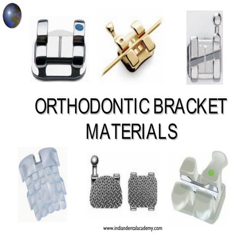 Orthodontic bracket materials