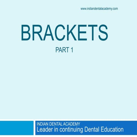 orthodontic Brackets /dental courses
