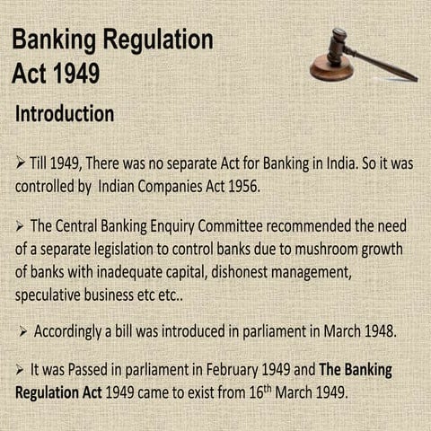 Banking Regulation Act 1949