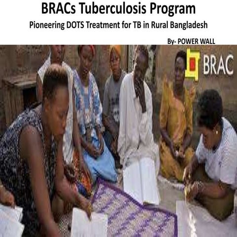 Strategic Management- BRAC TB Program