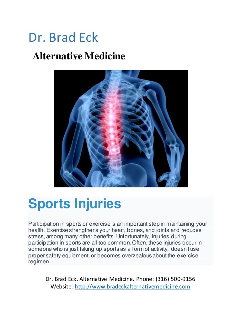 Brad Eck Chiropractor Sports Injuries