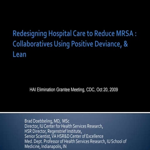 Brad Mrsa For CDC Meeting Oct. 20 2009