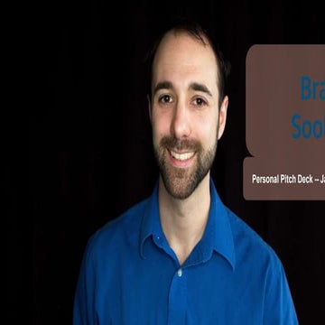 Brad sooley pitch deck