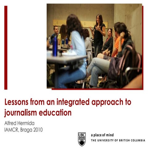 Lessons from integrated approach to journalism education
