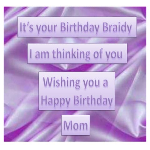 Braidy Birthday 2013