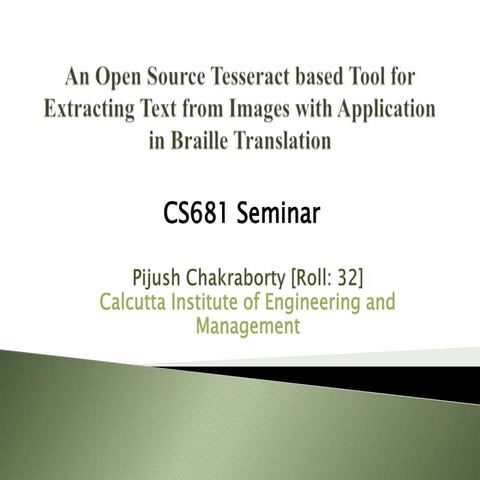 BrailleOCR: An Open Source Document to Braille Converter Application