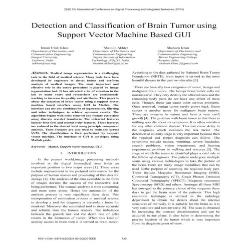 mri based tumor detection using machine learning