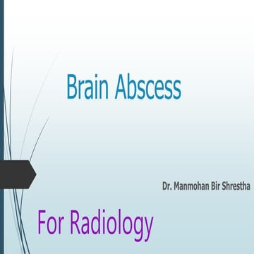Brain abscess