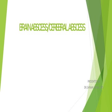 BRAIN ABSCESS,ITS CAUSES AND PHYSIOTHERAPY MANAGMENT | PPTX