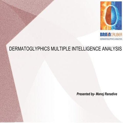 Dermatoglyphics Multiple Intelligence Test | PPTX