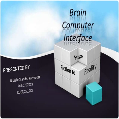 Brain computer interface | PPT