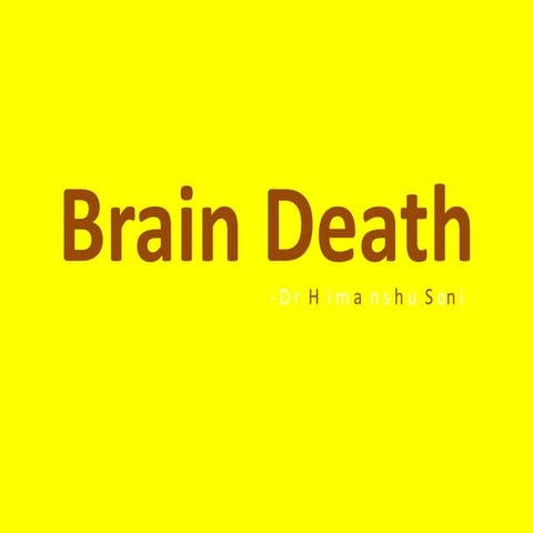 Brain death 