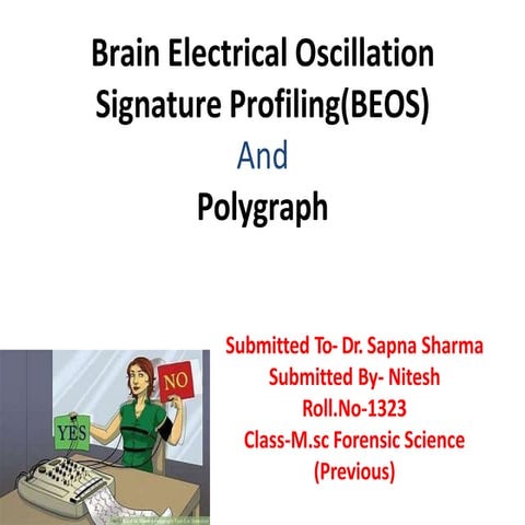 Brain electrical oscillation signature profiling(beos) | PPTX