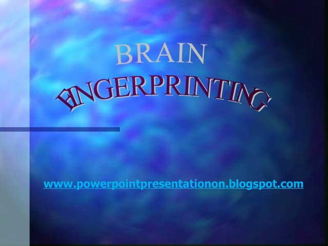 Brain fingerprinting
