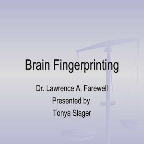Brain fingerprinting