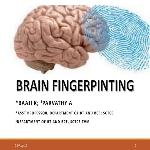 Brain fingerprinting 