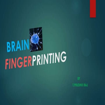 Brain fingerprinting 