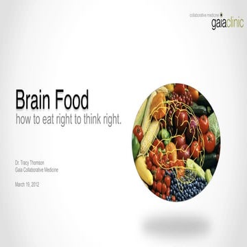 Brain Food: How to Eat Right to Think Right