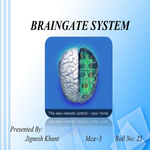 Brain Gate System