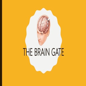 Brain gate