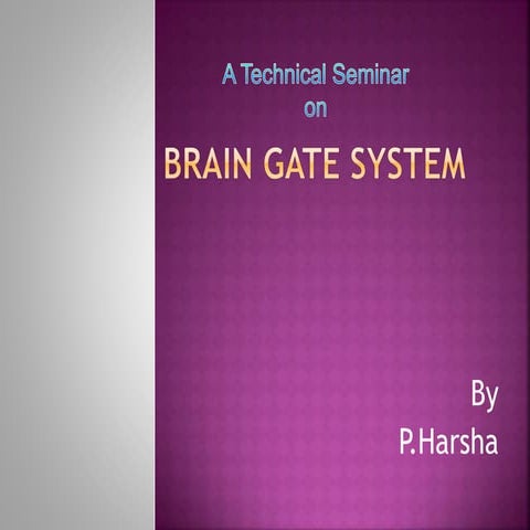 Brain gate  ppt prem (5010)