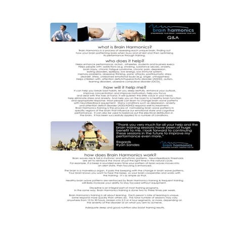 Brain harmonics - Train your brain