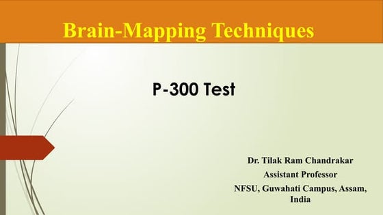 Brain Mapping Techniques | PPT