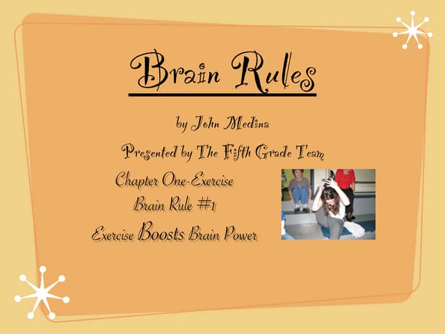 Brain rules ch.1 recap