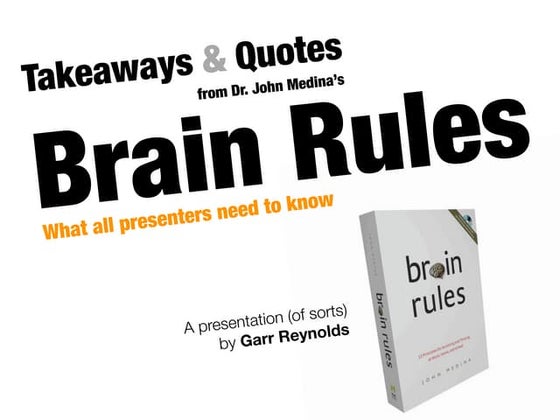 Brain Rules for Presenters