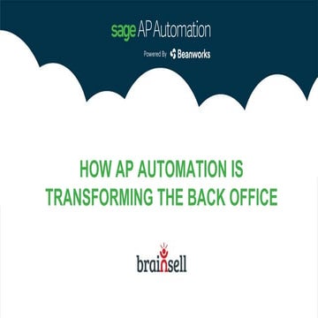 How Sage AP Automation Will Transform Your Back Office