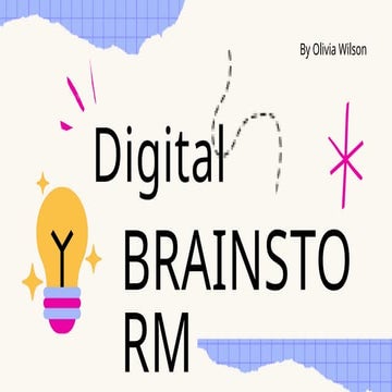 Digital Brainstorming Slides with Examples | PPTX