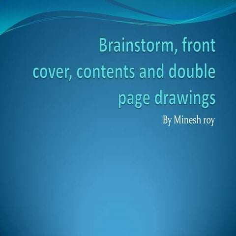Brainstorm, front cover, contents and double