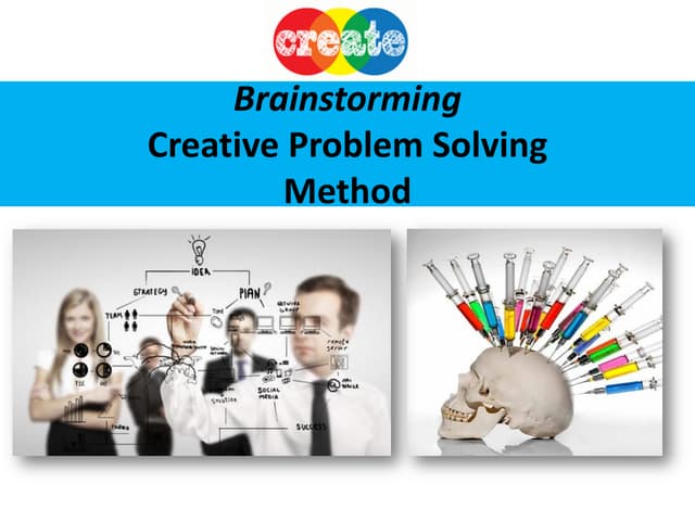 Brainstorming creative problem solving 
