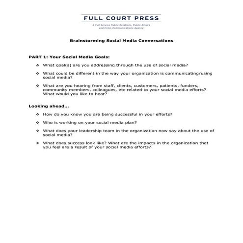 ALIGN 2011 Brainstorming social-media-conversations