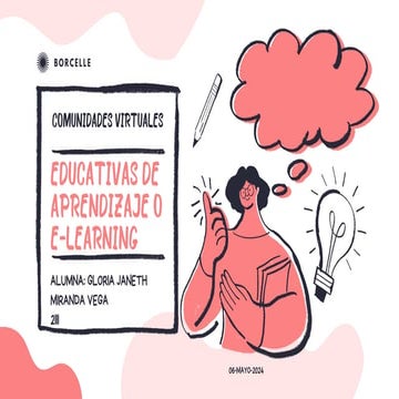 Comunidades Virtuales Educativas de Aprendizaje (E-Learning) | PPTX