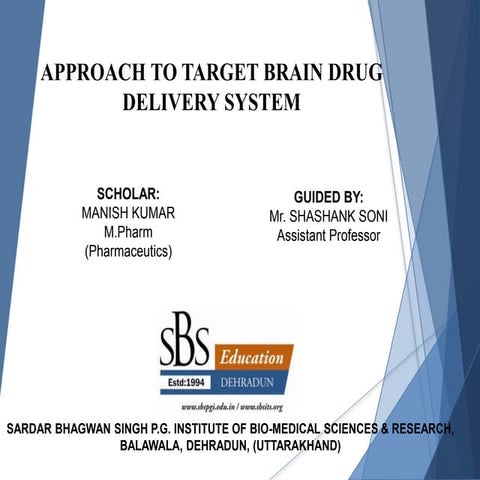 Brain  Targeted  Drug  Delivery