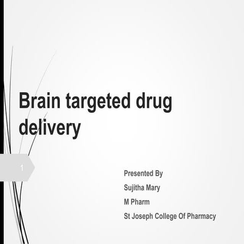 Brain targeted drug delivery