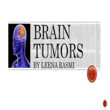 Brain tumors - of adults -