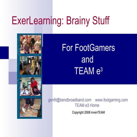 Exercise and the brain | PPTX