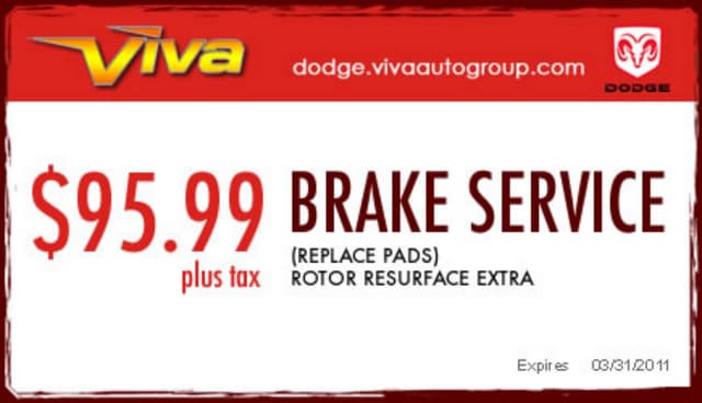 Brake Service Special – Viva Dodge ...