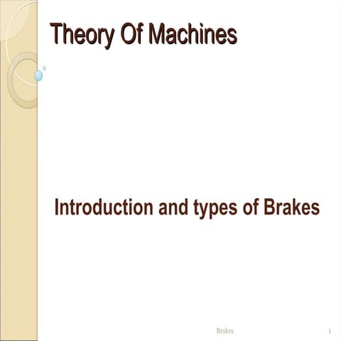 Working, Construction And Types of Band Brakes | PPTX