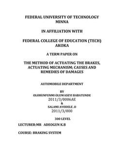 difference between hydraulic brake and mechanical brake
