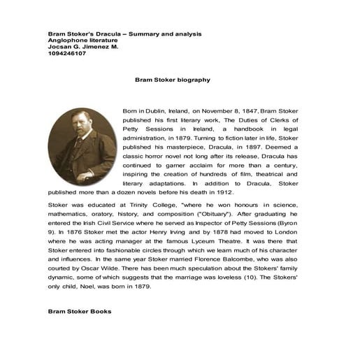Bram stoker
